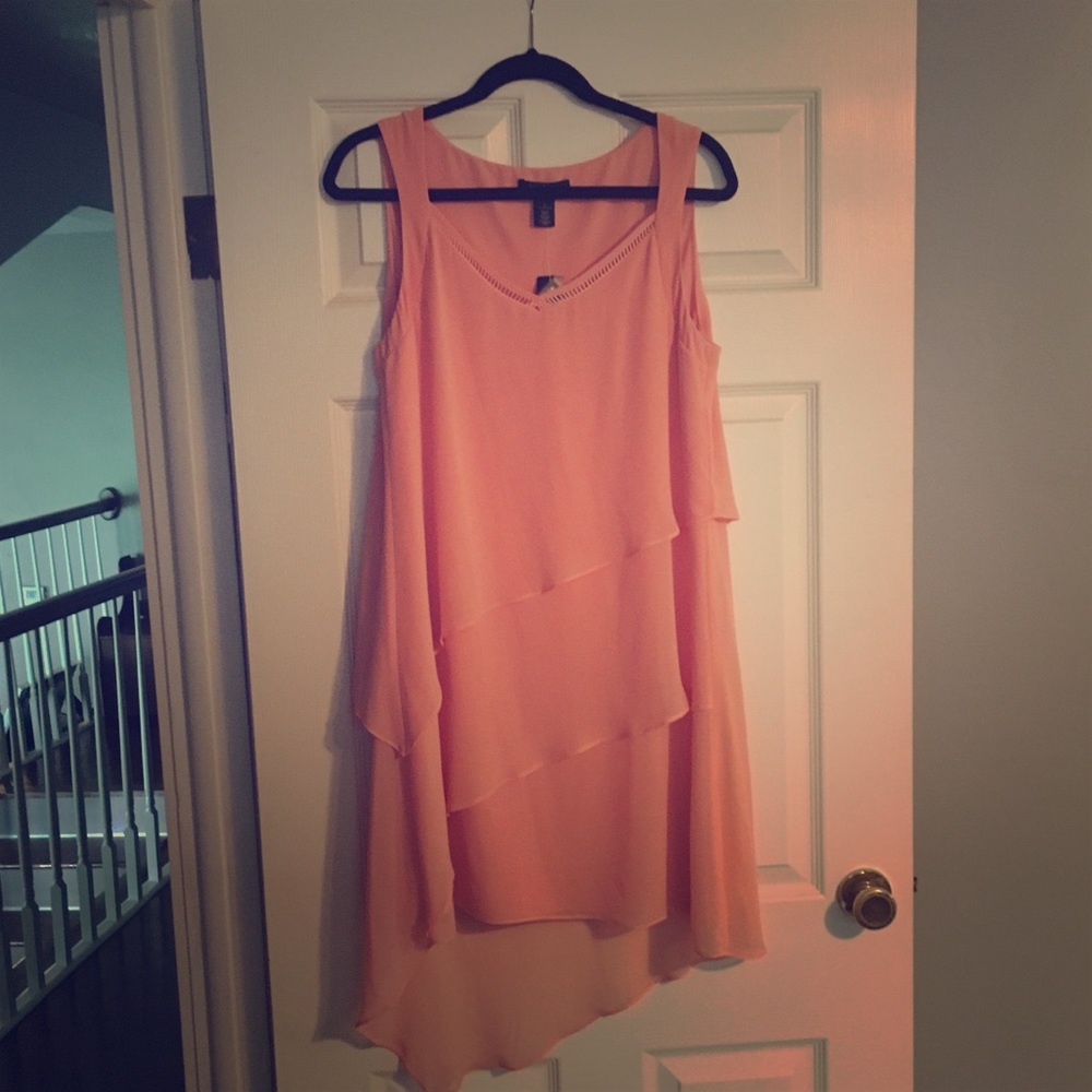 NWT White House Black Market Coral Dress size 8